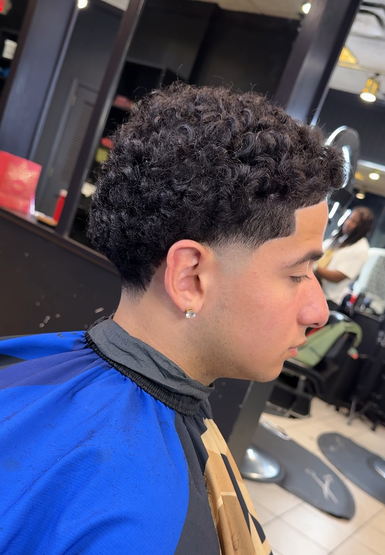 Textured crop fade on a young client